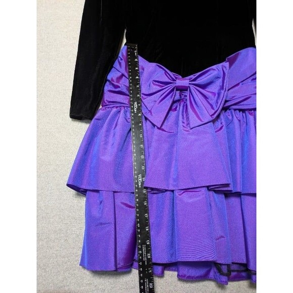 Rampage Black and Purple Prom Dress - Picture 7 of 10